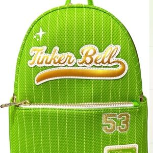 Loungefly Disney Peter Pan Team Tinker Bell Jersey Mini Backpack